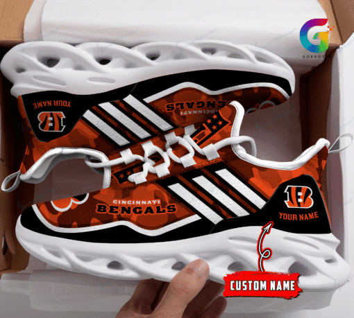 Cincinnati Bengals Personalized Yezy Running Sneakers BG326
