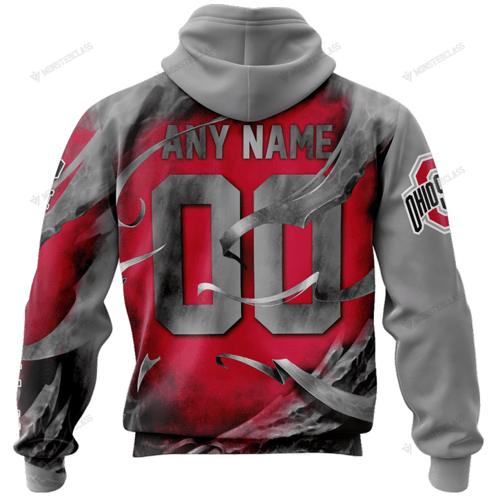 NCAAF Ohio State Buckeyes (Your Name) Zip Hoodie 3D Nicegift 3ZHN0J7
