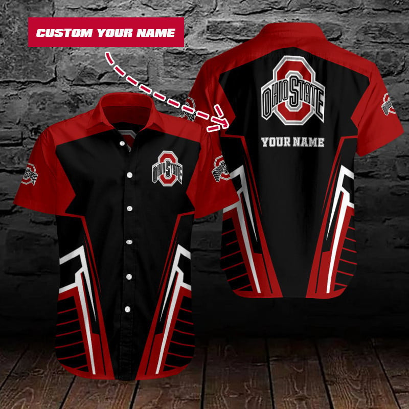 NCAAF Ohio State Buckeyes (Your Name) Hawaii 3D Shirt Nicegift 3HSW3H4