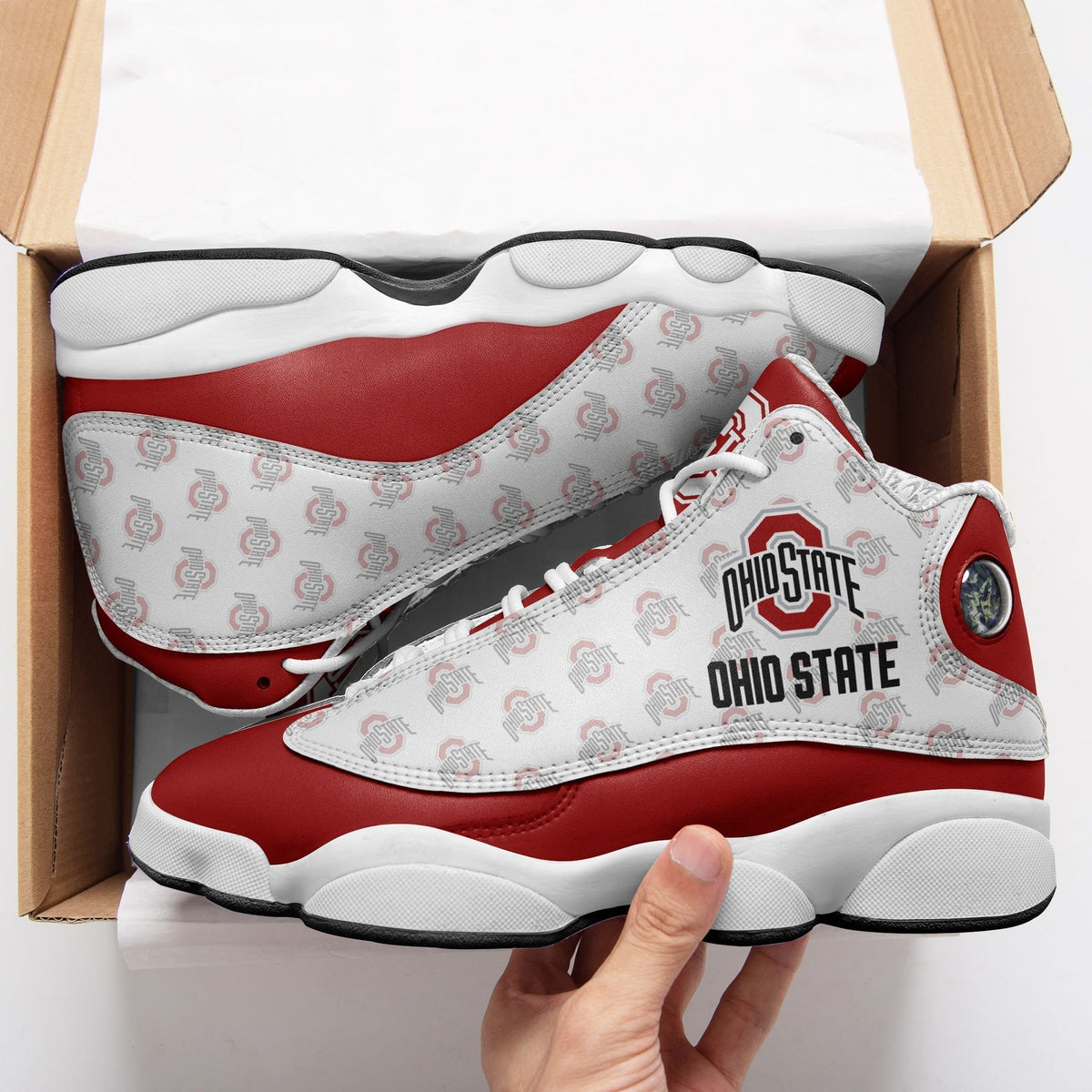NCAAF Ohio State Buckeyes Air Jordan 13 Shoes Nicegift AJDE0B7