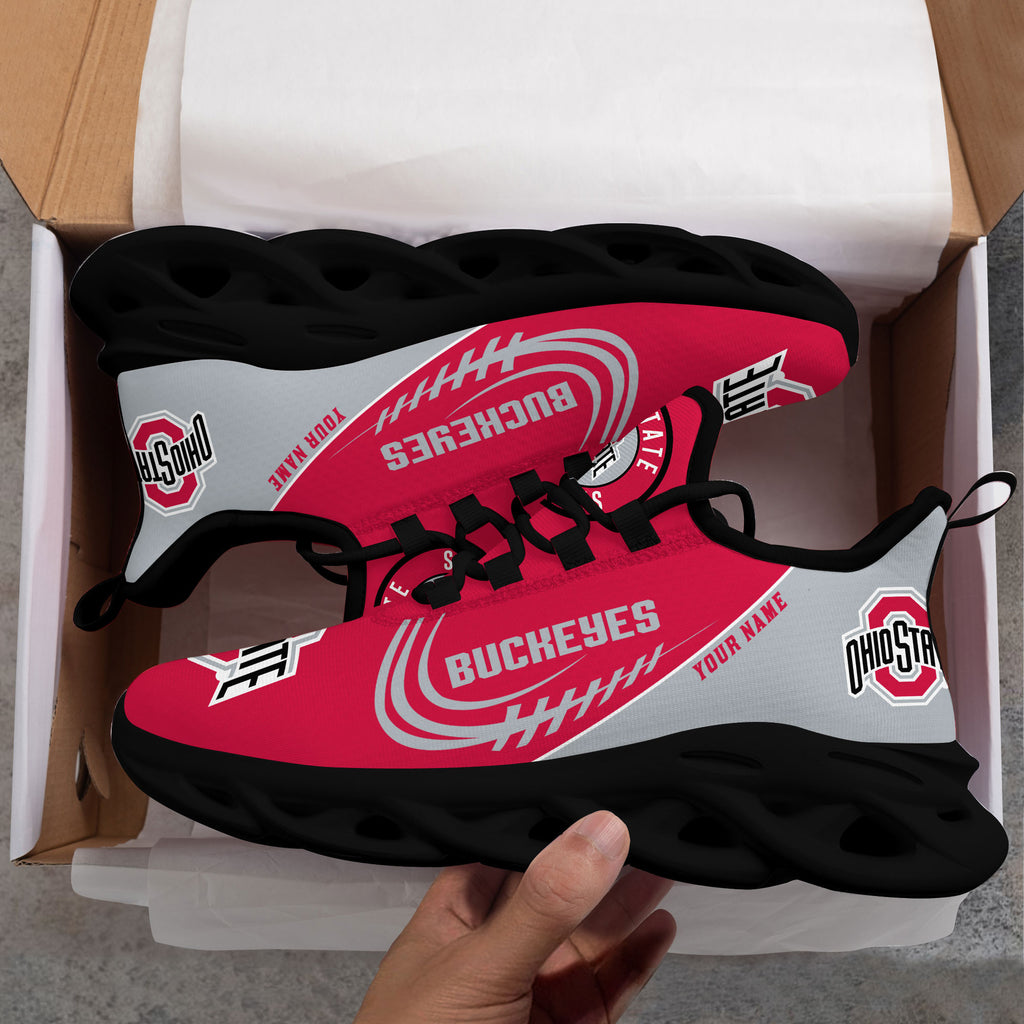NCAAF Ohio State Buckeyes (Your Name) Max Soul Shoes Nicegift MSSU7H1