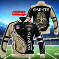New Orleans Saints Personalized Baseball Jacket BG20