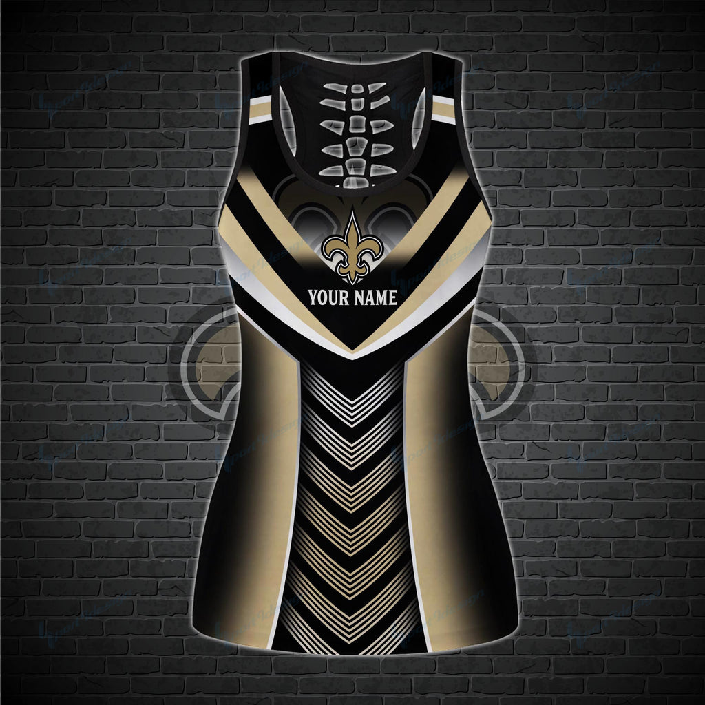 New Orleans Saints Personalized Leggings And Tank Top BG24