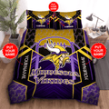 Minnesota Vikings Personalized Quilt Set BG287W