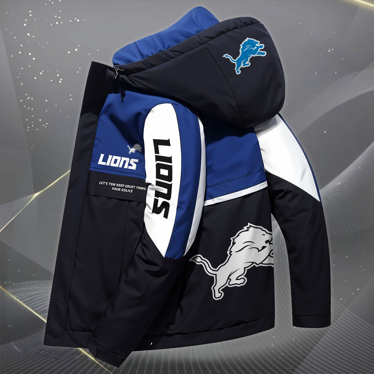 Detroit Lions Outdoor Windproof Jacket SPT33D