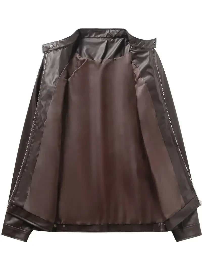 Ultra-Premium Leather Jacket Dual Zip Chest— New York Giants SPTSLJ009