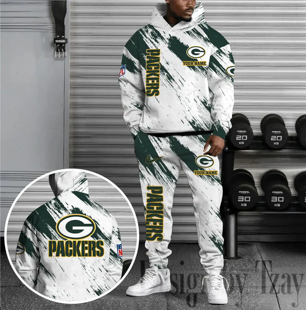 Green Bay Packers Combo Hoodie And Sweatpants Gift For Fan AZHD1365