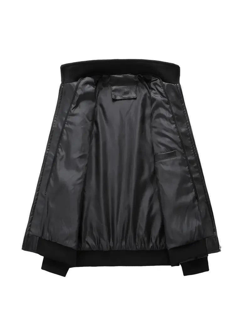 Atlanta Falcons VITC9011 – Premium & Ultra-Thick Leather Jacket with Fleece Hood