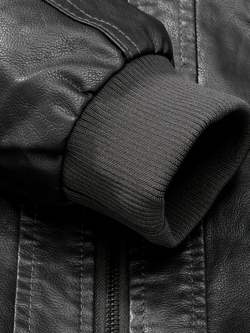 Premium & Ultra-Thick Leather Jacket with Fleece Hood - Jacksonville Jaguars PHVK8400