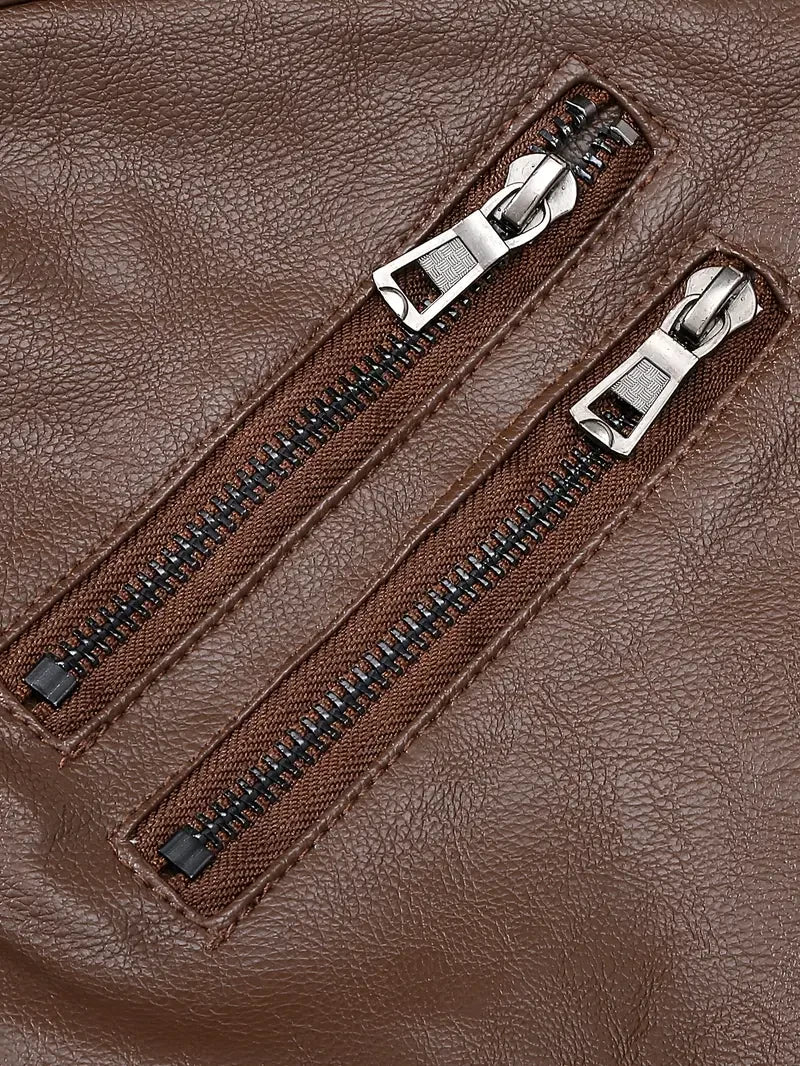 Premium & Ultra-Thick Leather Jacket with Fleece Hood - Los Angeles Rams PHVK8412
