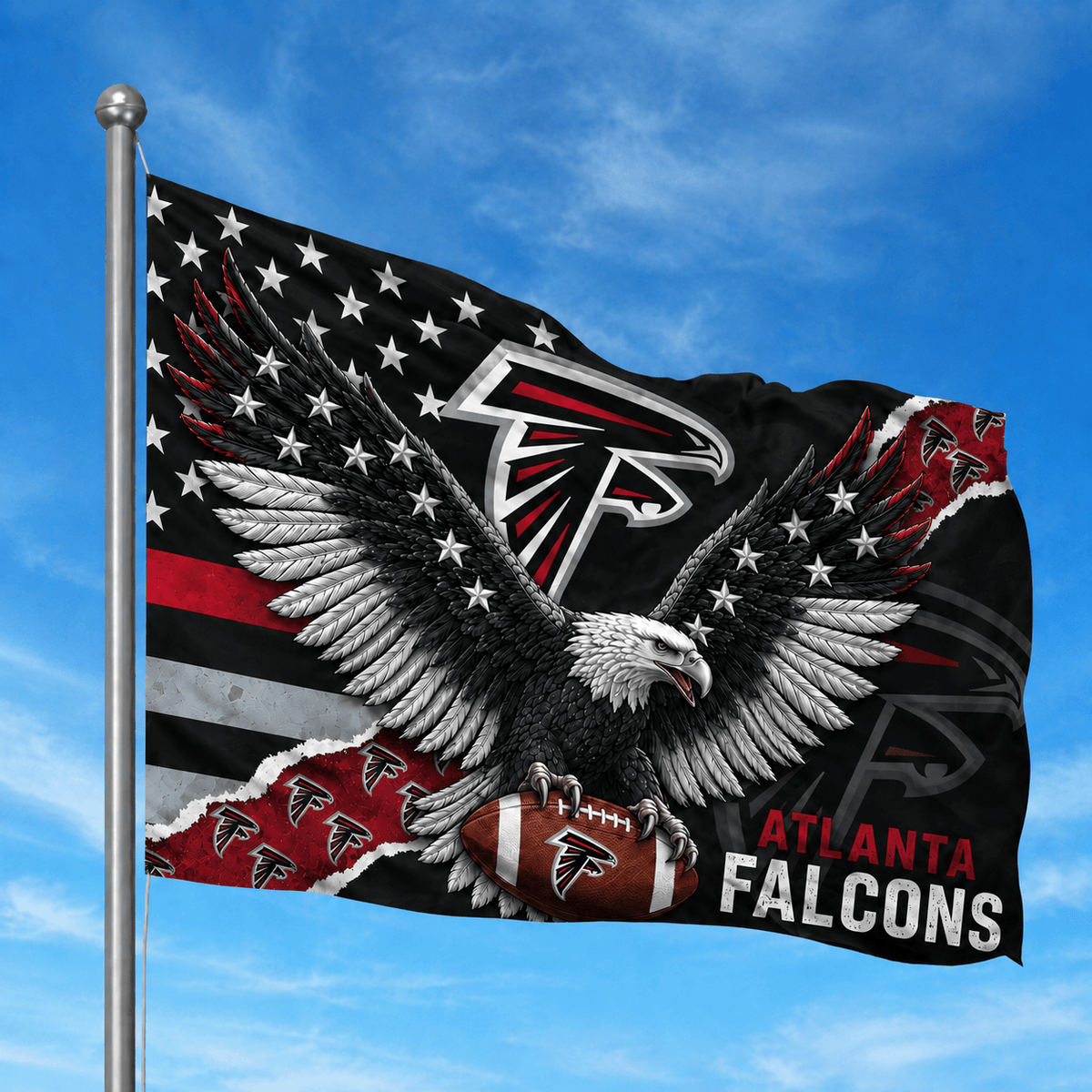 Atlanta Falcons - Flag-Custom Name VA4275