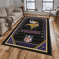 Minnesota Vikings Rug Living Room Floor Decor Fan Gifts VA6038