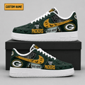 Green Bay Packers | Premium NFL Fear The Team Halloween AF1 Sneakers - VA323525