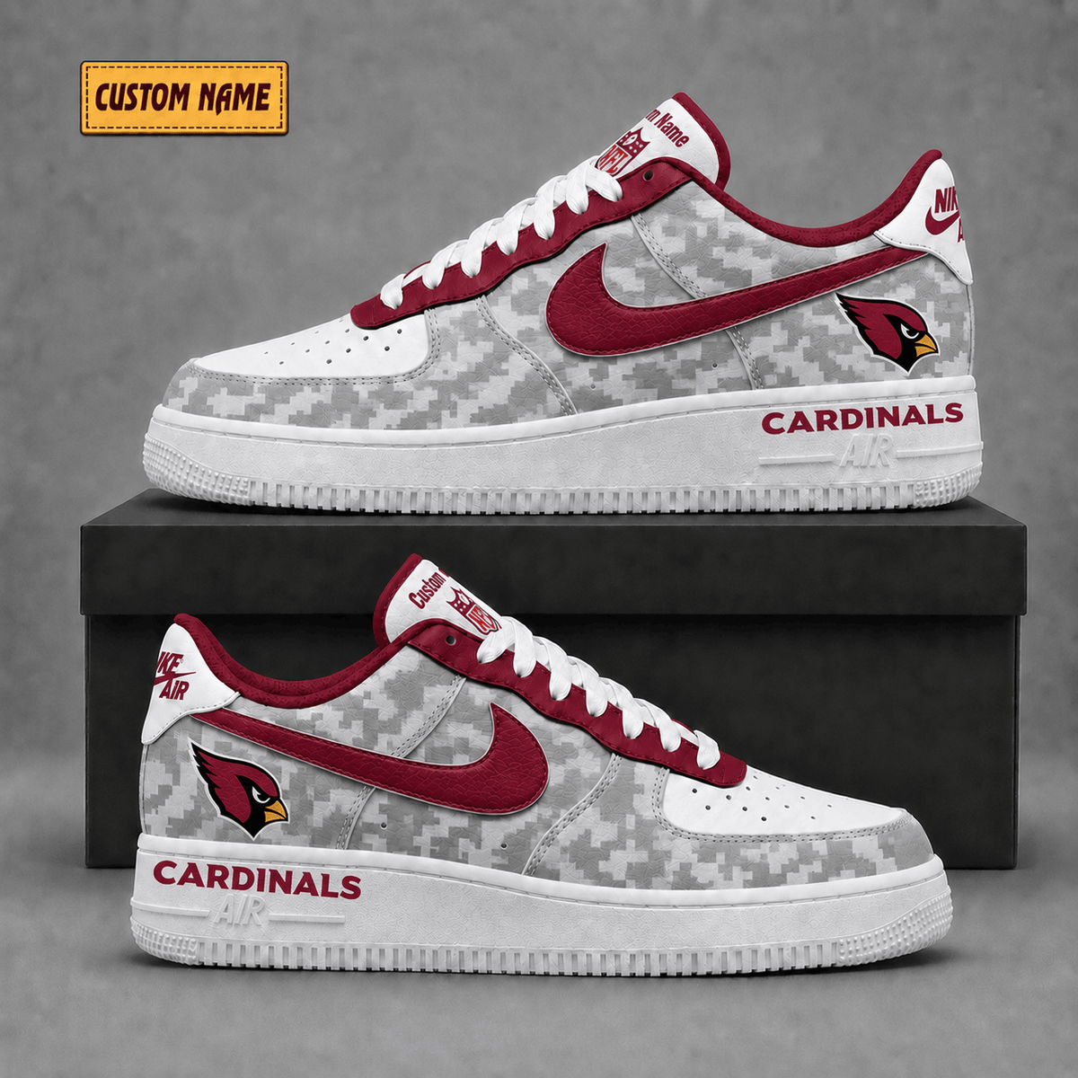 Arizona Cardinals | Premium NFL Fear The Team AF1 Sneakers - VA36244