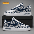 Dallas Cowboys | Premium NFL Fear The Team AF1 Sneakers - VA38830