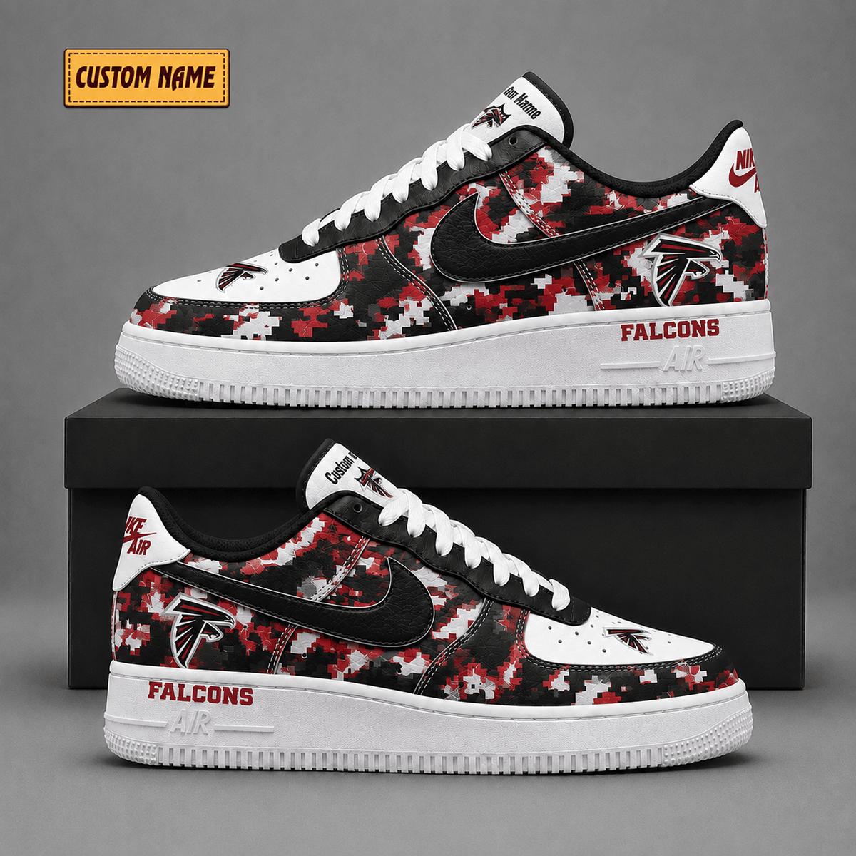 Atlanta Falcons | Premium NFL Fear The Team AF1 Sneakers - VA38840