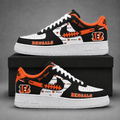 Cincinnati Bengals | Premium NFL Fear The Team AF1 Sneakers Personalized - VA37425