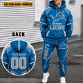 Personalized Detroit Lions Combo Hoodie And Sweatpants Gift For Fan VA1010