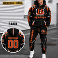 Cincinnati Bengals Personalized Combo Hoodie And Sweatpants Gift For Fan VA1021