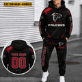 Atlanta Falcons Personalized Combo Hoodie And Sweatpants Gift For Fan VA1077