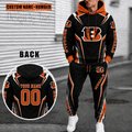 Cincinnati Bengals Personalized Combo Hoodie And Sweatpants Gift For Fan VA1091