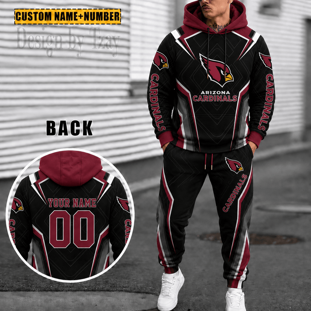 Arizona Cardinals Personalized Combo Hoodie And Sweatpants Gift For Fan VA10104