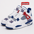 New York Giants Personalized AJ4 Sneaker VA344