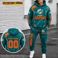 Miami Dolphins Personalized Combo Hoodie And Sweatpants Gift For Fan VAN3118