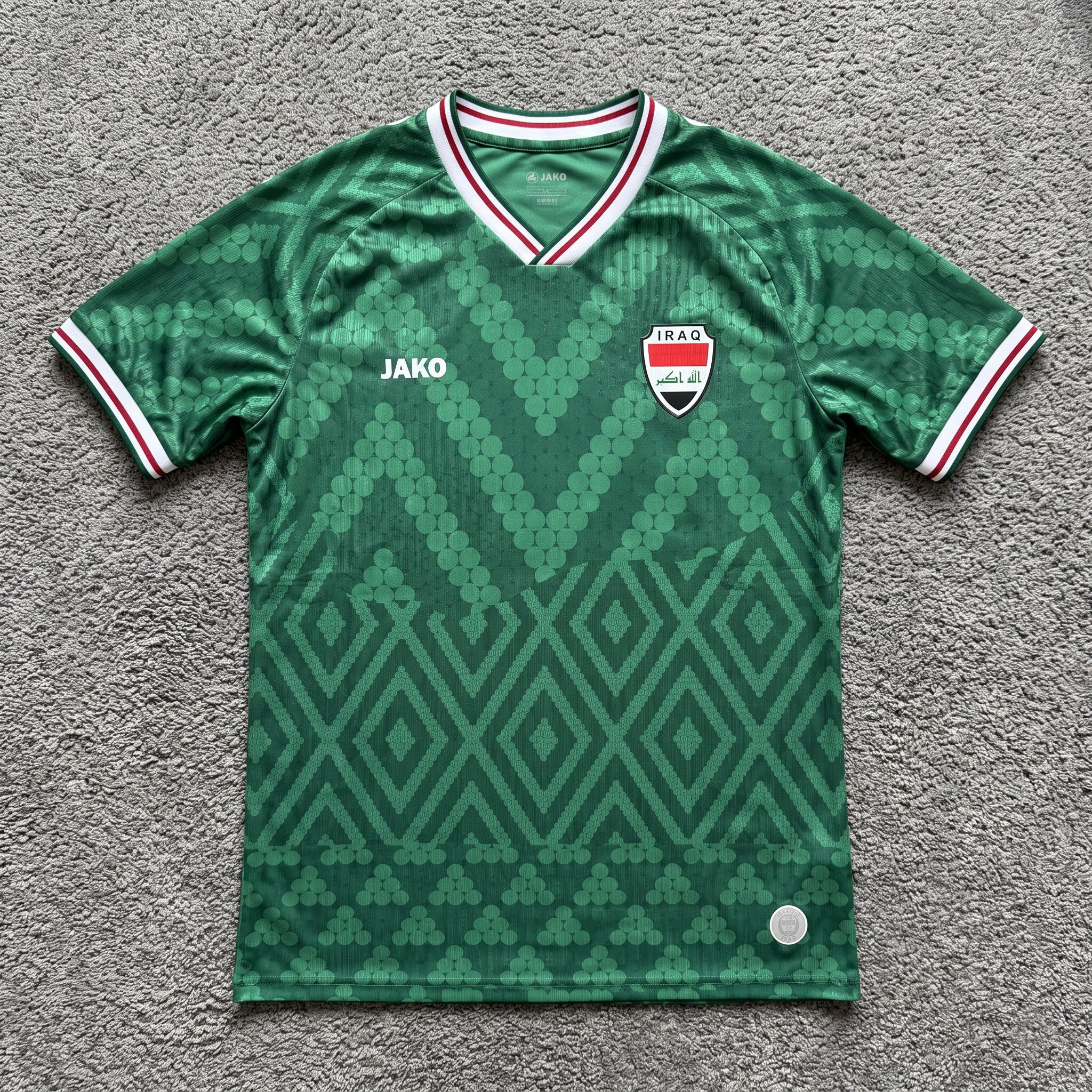 Iraq National Team FIFA Jako Men's Green 2026 Away Authentic Jersey