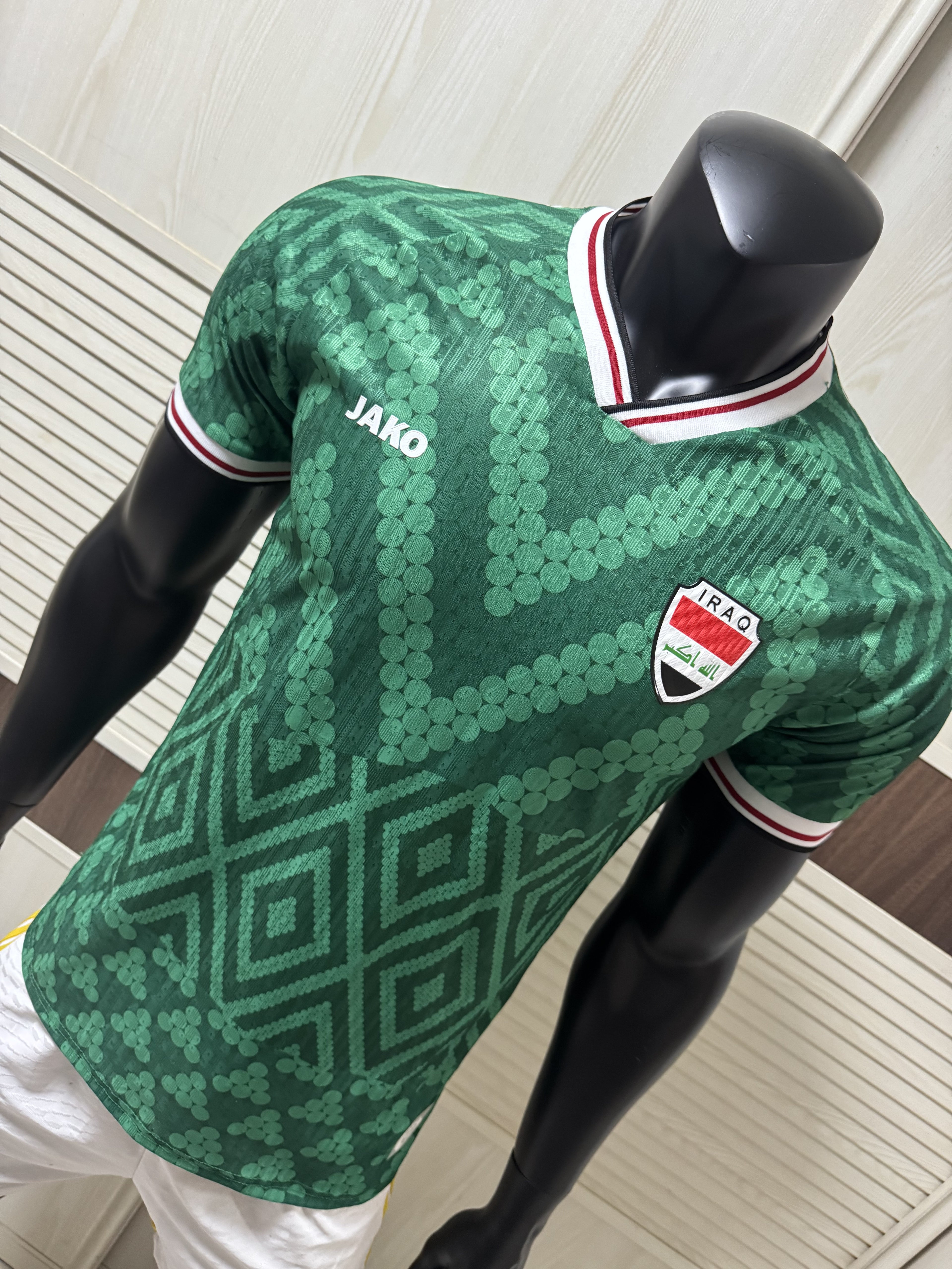 Iraq National Team FIFA Jako Men's Green 2026 Away Authentic Jersey