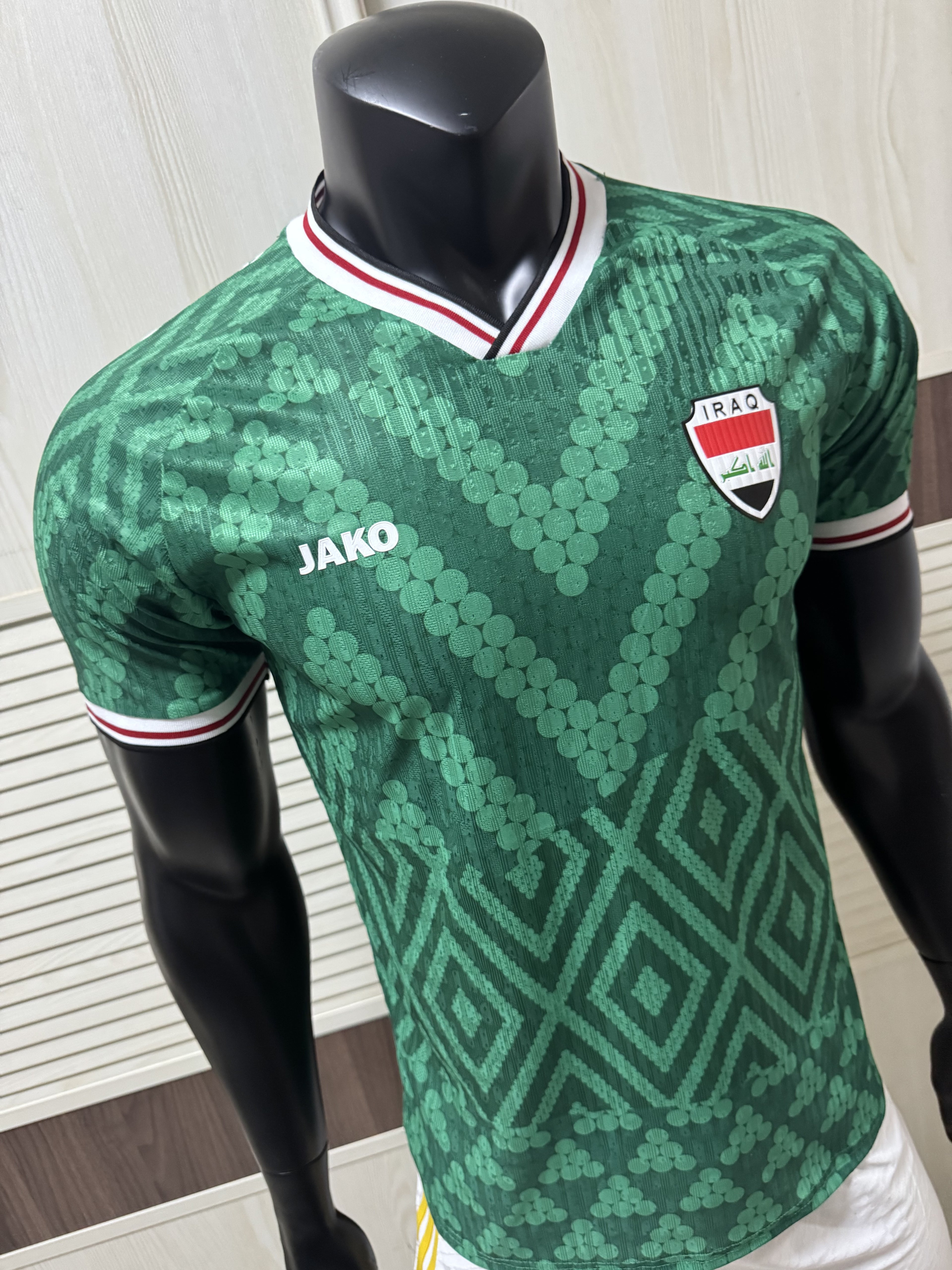 Iraq National Team FIFA Jako Men's Green 2026 Away Authentic Jersey