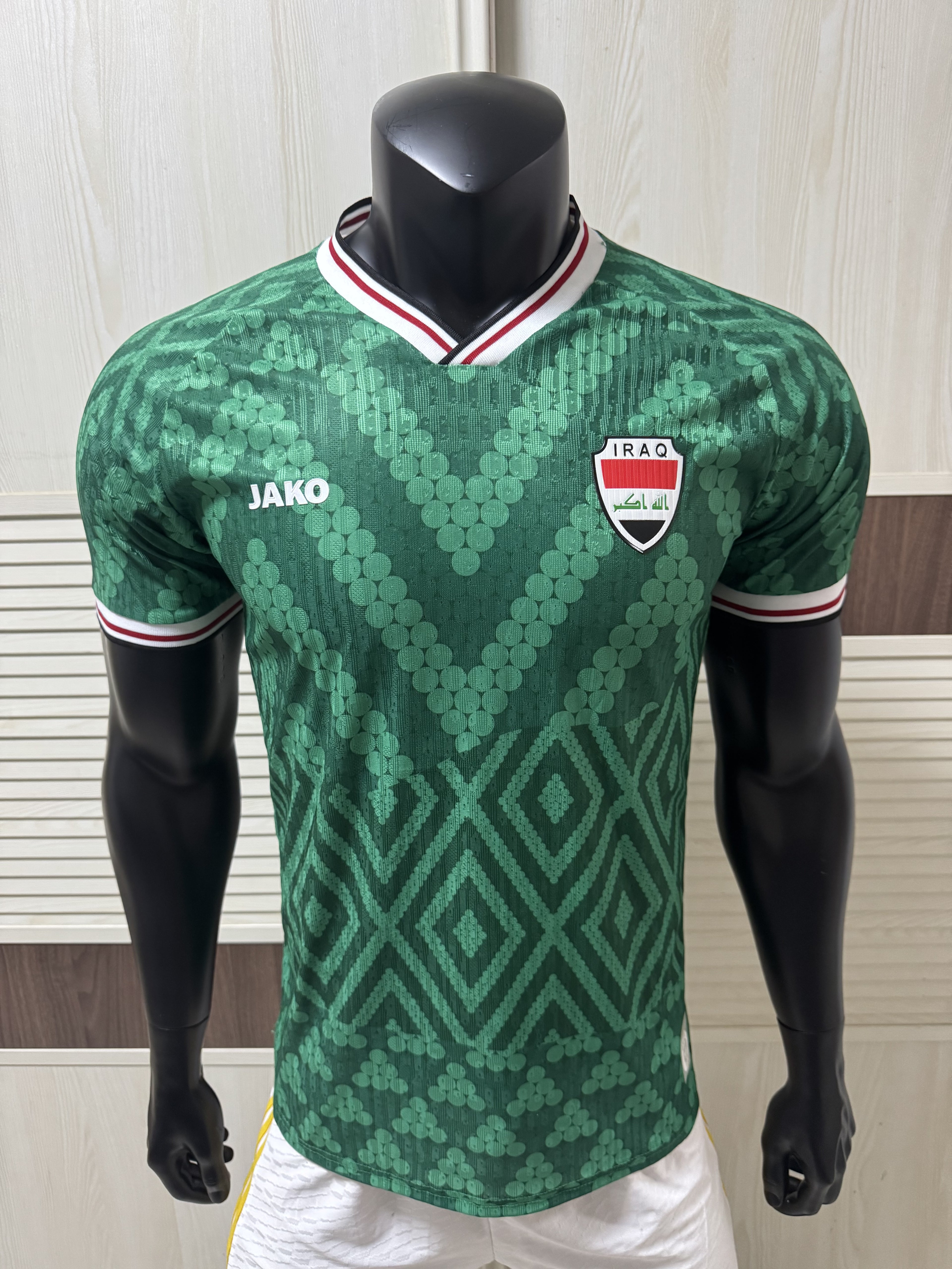 Iraq National Team FIFA Jako Men's Green 2026 Away Authentic Jersey
