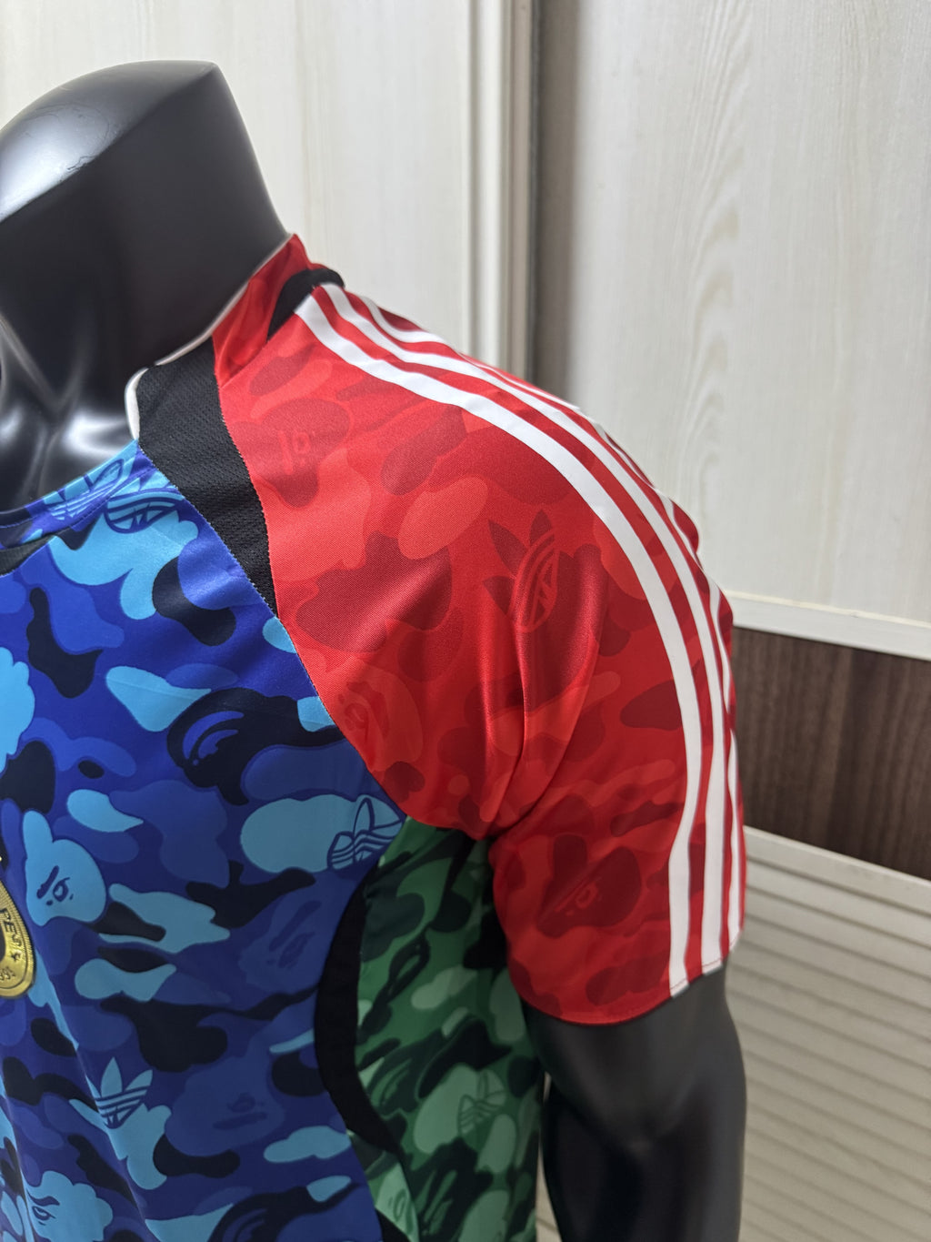 Adidas x BAPE Team Geist Jersey 'BlueRed'