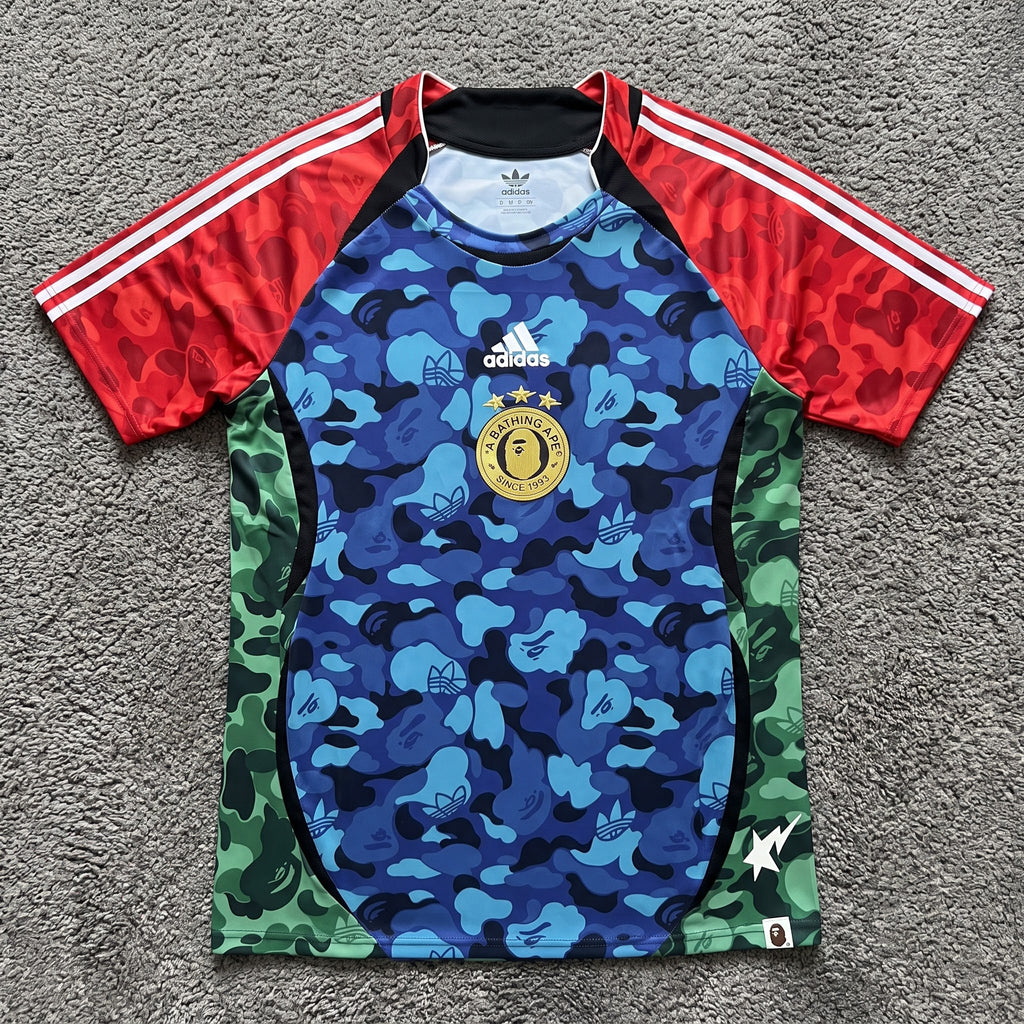Adidas x BAPE Team Geist Jersey 'BlueRed'