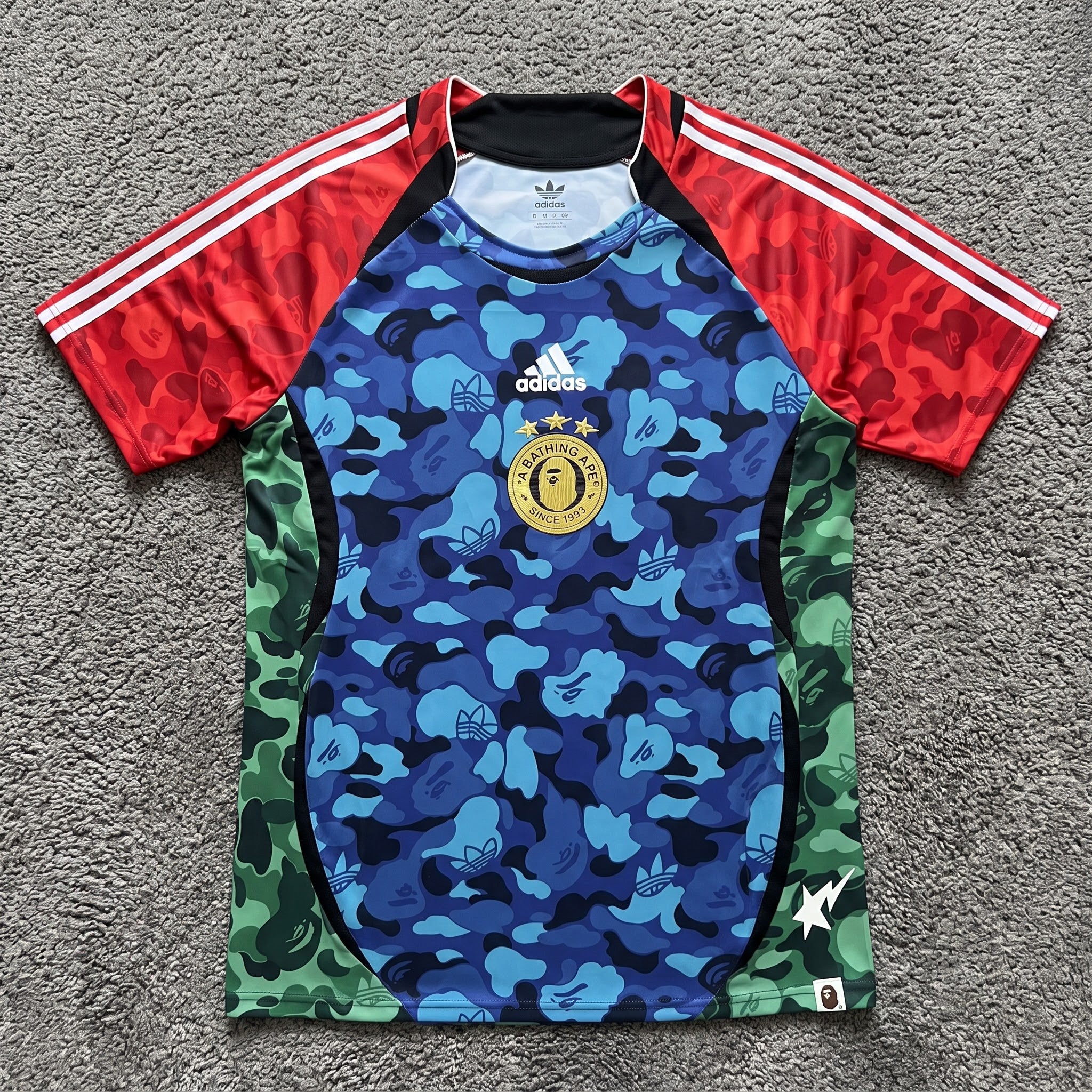 Adidas x BAPE Team Geist Jersey 'BlueRed'