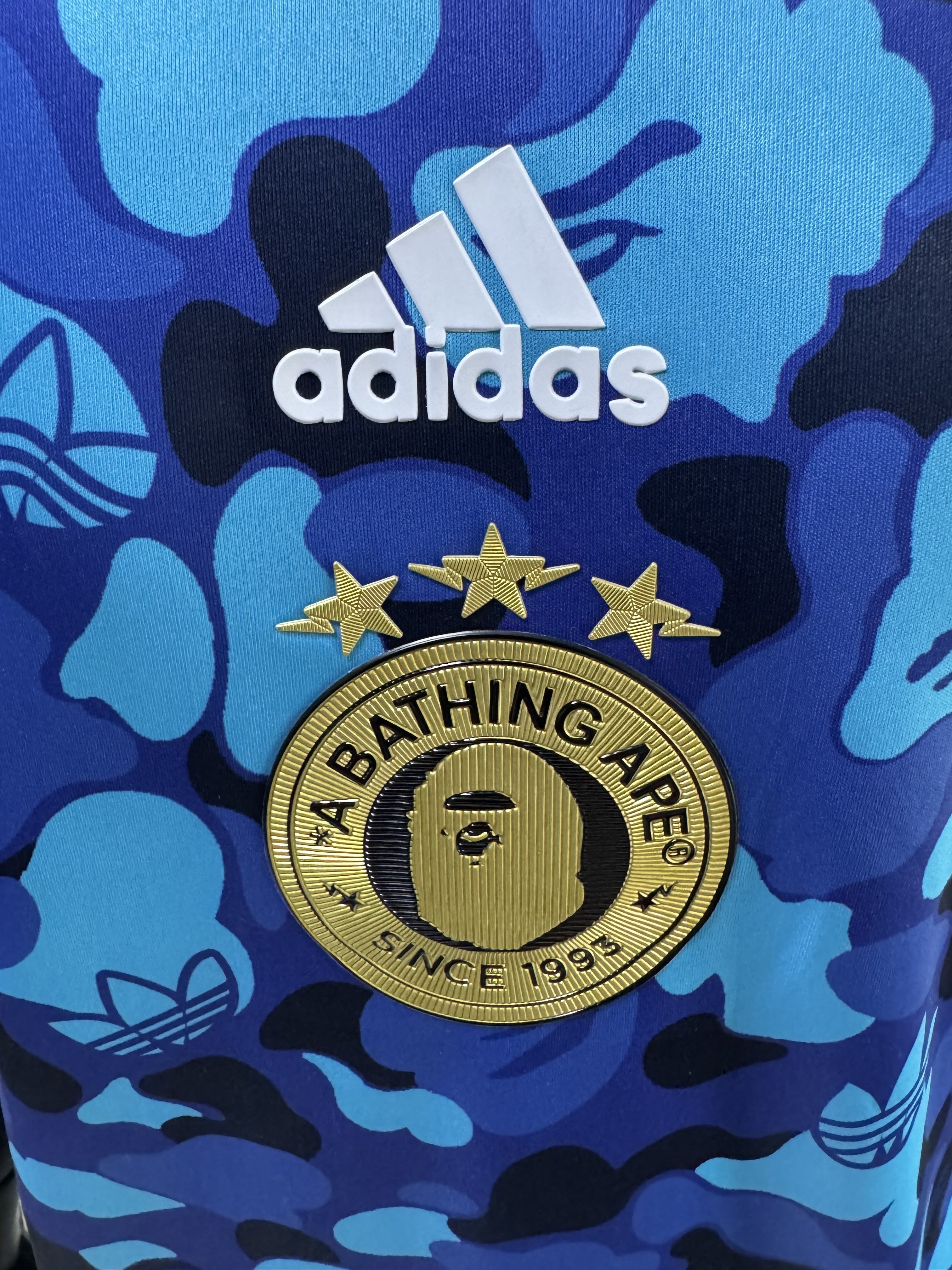 Adidas x BAPE Team Geist Jersey 'BlueRed'