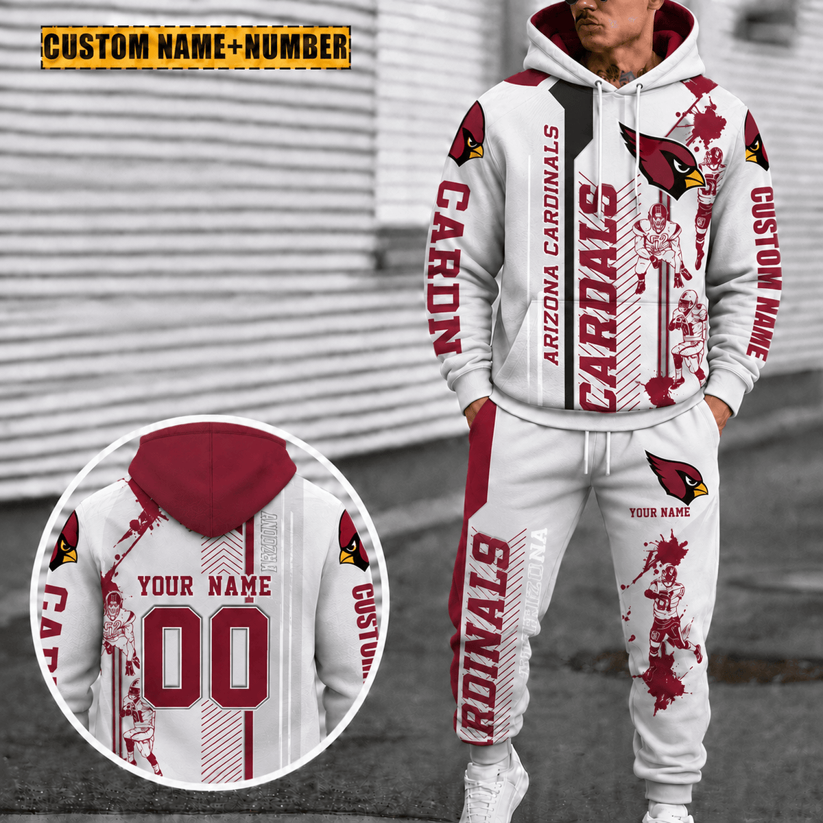 Arizona Cardinals Personalized Combo Hoodie And Sweatpants Gift For Fan VAN91120