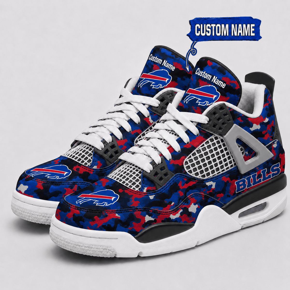 Buffalo Bills Personalized AJ4 Sneaker VAN12110