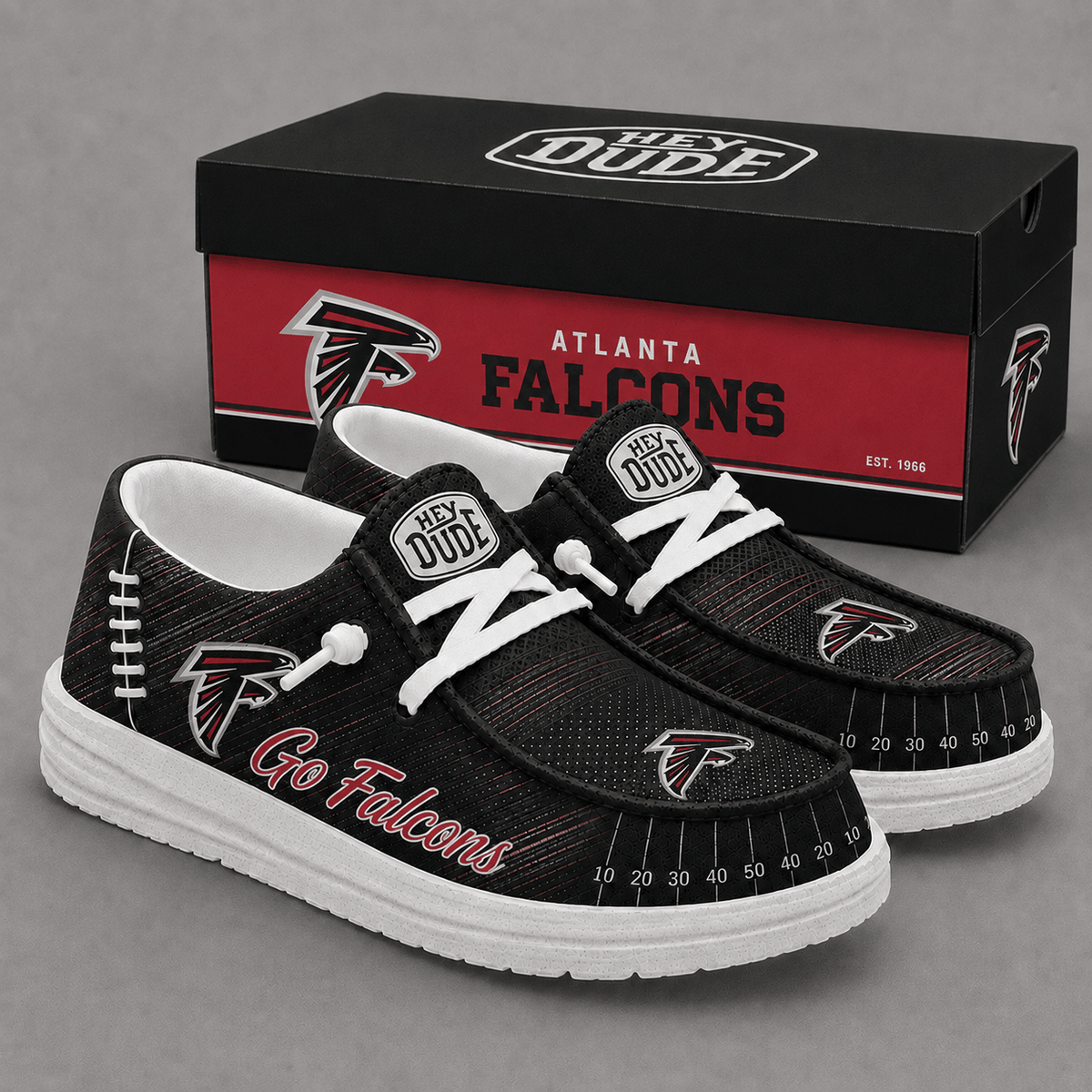 Atlanta Falcons | Premium NFL Football Field Fan Loafer Shoes - VA33102