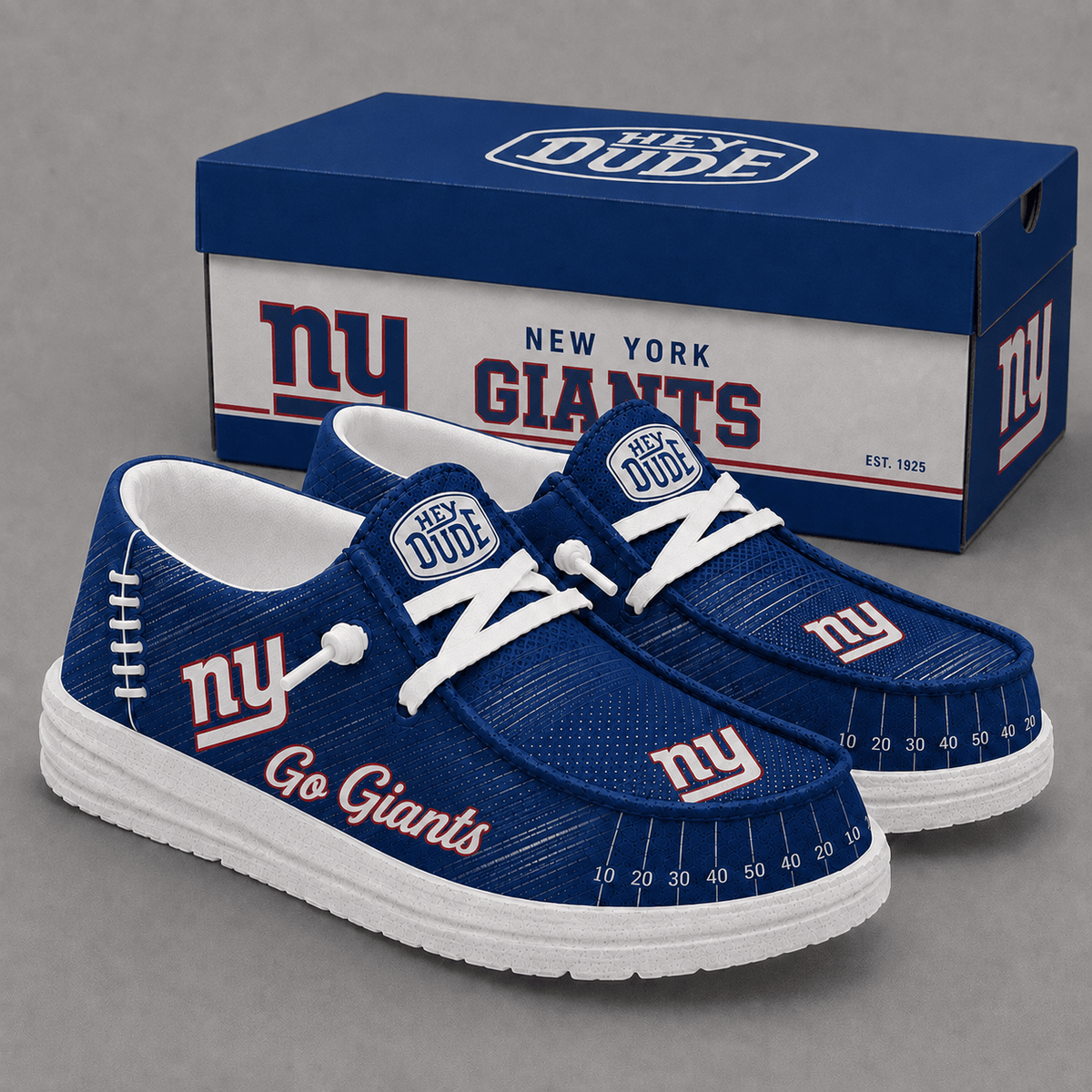 New York Giants | Premium NFL Football Field Fan Loafer Shoes - VA33108