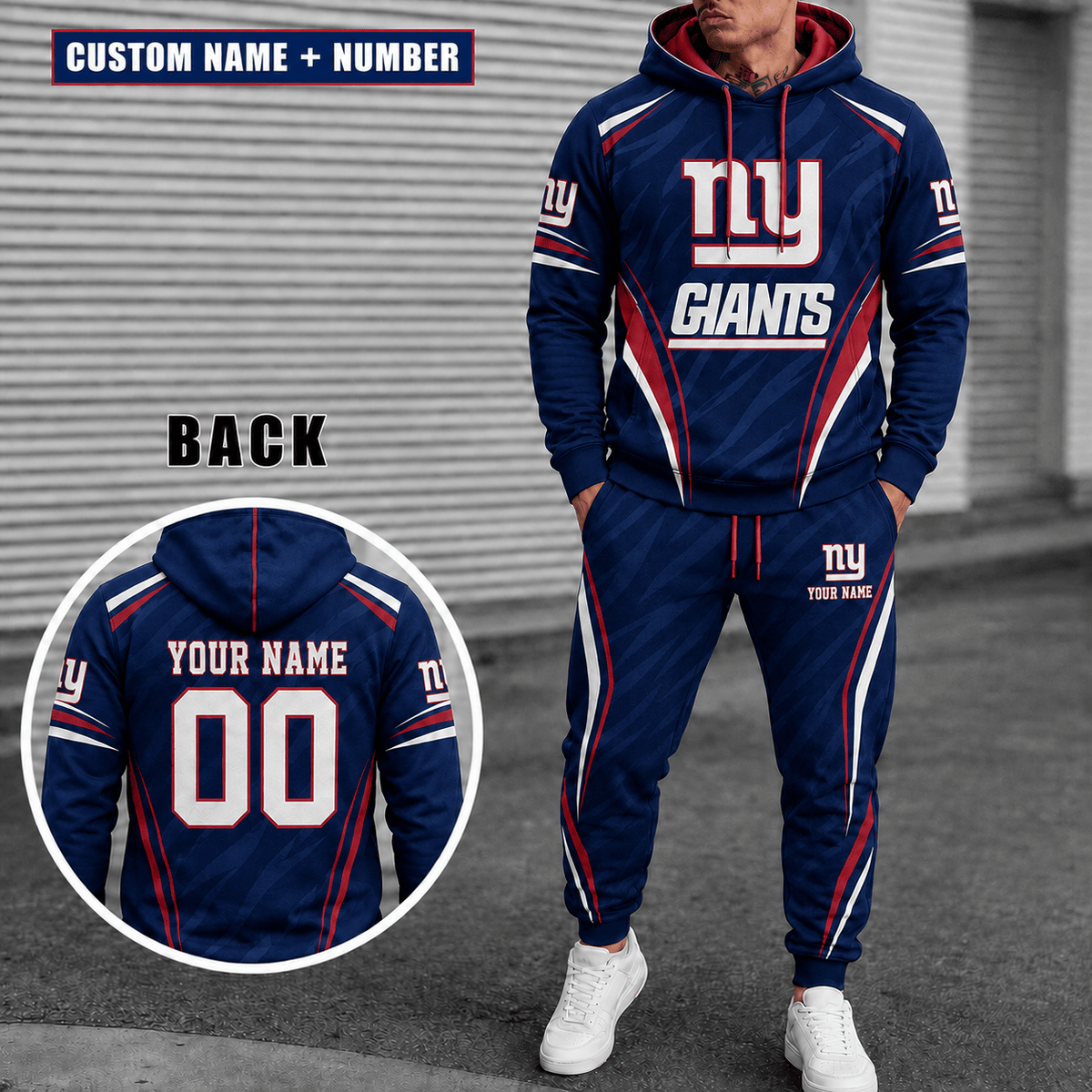 New York Giants Personalized Combo Hoodie And Sweatpants Gift For Fan VAN55227