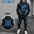 Detroit Lions Personalized Combo Hoodie And Sweatpants Gift For Fan VAN55231