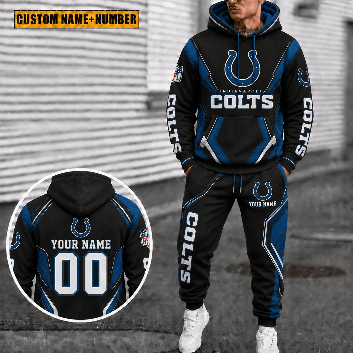 Indianapolis Colts Personalized Combo Hoodie And Sweatpants Gift For Fan VAN44102