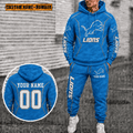 Detroit Lions Personalized Combo Hoodie And Sweatpants Gift For Fan VAN88102