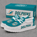 Miami Dolphins | Premium NFL Football Field Fan Loafer Shoes - VA22517