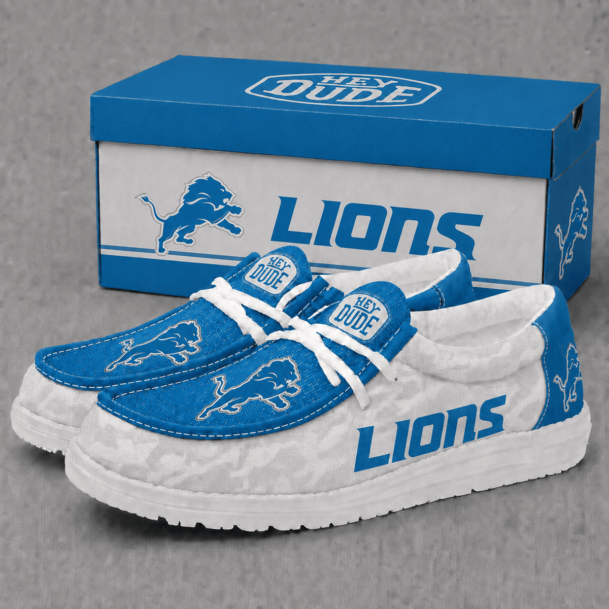 Detroit Lions | Premium NFL Football Field Fan Loafer Shoes - VA22532