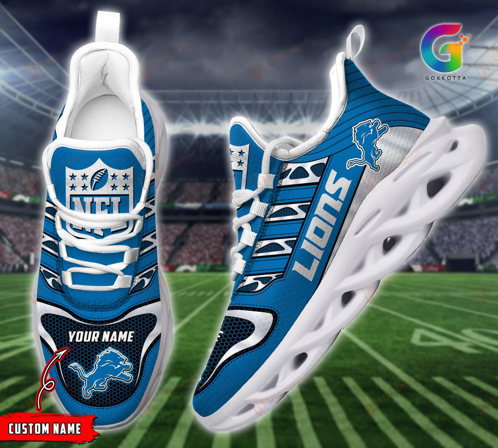 Detroit Lions Personalized Yezy Running Sneakers 229