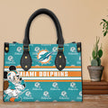 Miami Dolphins Leather Hand Bag BB262