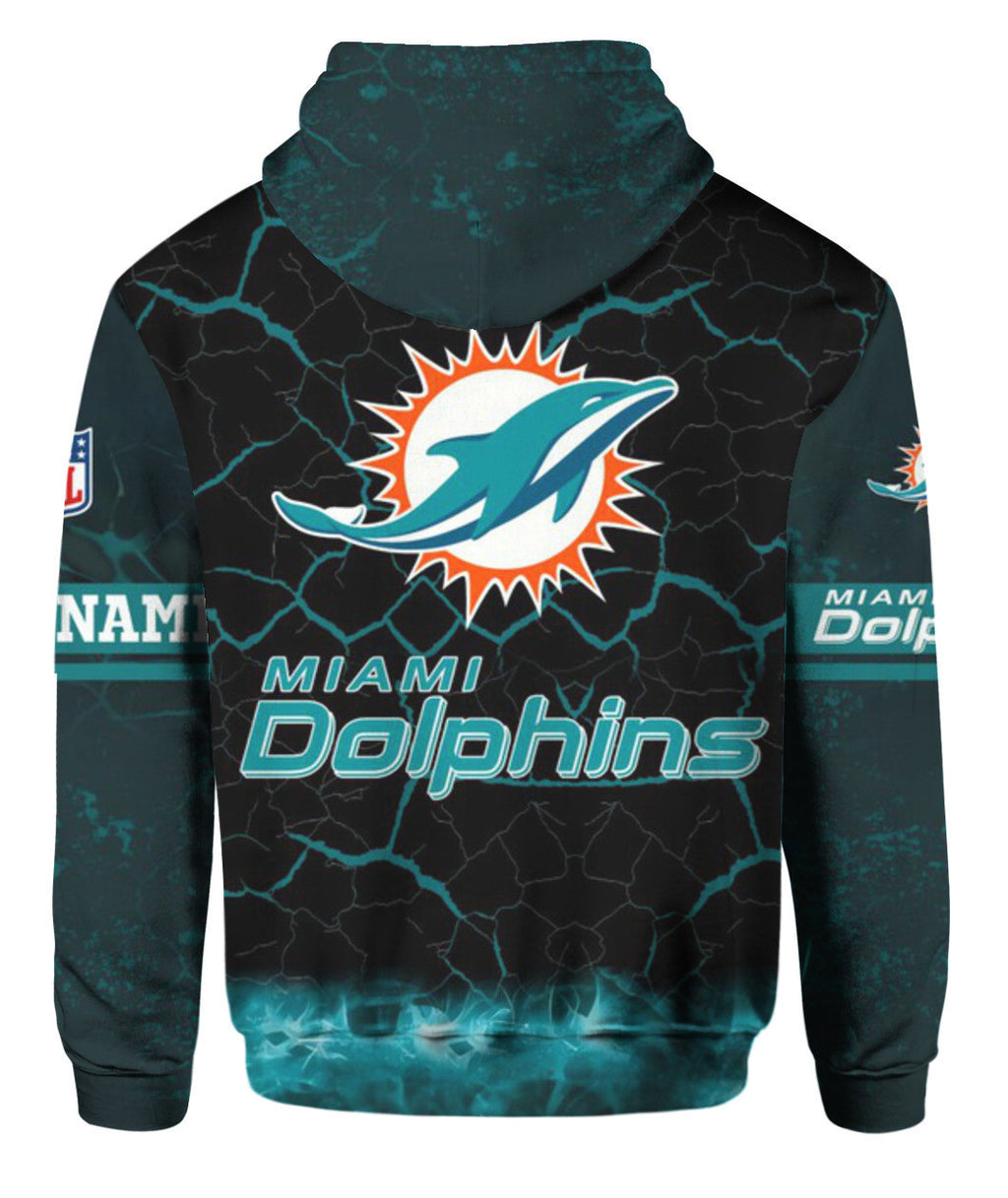 NFL Miami Dolphins (Your Name) Hoodie 3D Nicegift 3HOZ1G0