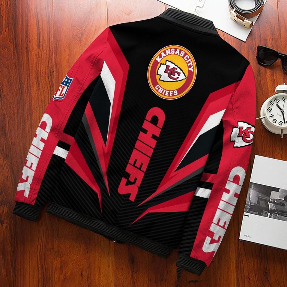 NFL Kansas City Chiefs Bomber Jacket Nicegift 3BBA7V8